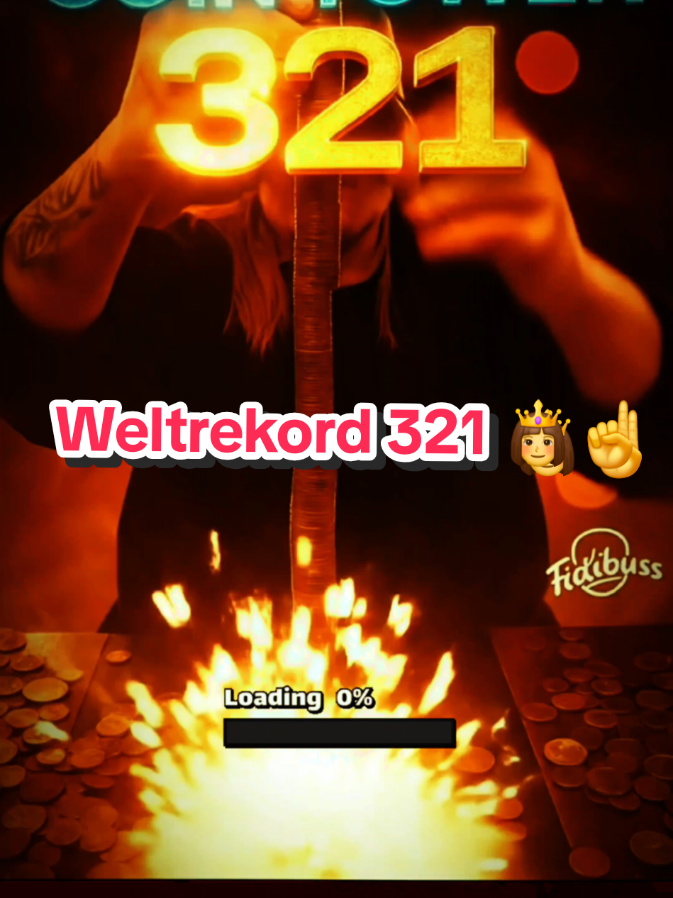 Weltrekord 321 #cointower #Münzenstapeln #weltrekord 