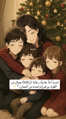 لستُ أمّاً عاديّة… فأنا أمّ لثلاثة جبالٍ من القوة، وزهرةٍ واحدة من الحنان.