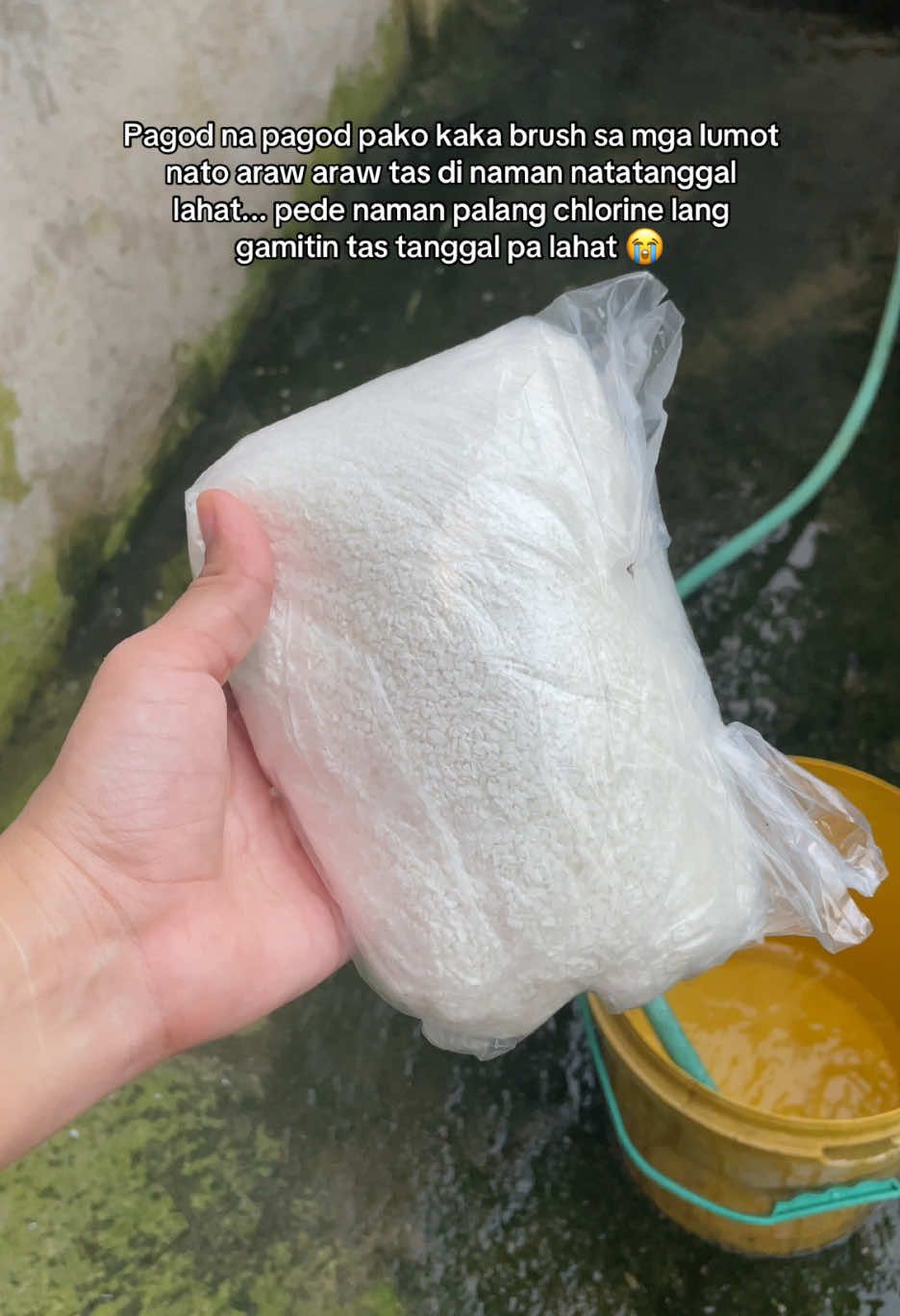 Bat naman ngayon kolang to nalaman 😭  Chlorine powder Chlorine para sa lumot Chlrone granules Chlorine powder 1kg Home cleaning hacks #chlorine #lumot #fyp #homecleaning #foryou 