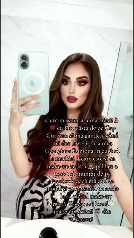 “ Mândra mea-i Make-up artistă” 👩🏽‍🎨 #makeupbymakeupartist #pentru___tine #passionformakeup #fy #fypシ゚viral🖤tiktok pentru Mamica @Verginica Stan285 și mătușa @elisabeta996 de verișoara mea ca sora mea Georgiana @Ramona Cea mai bună👋🏻 Make-up Artistă 👩🏽‍🎨💄💋 Din Craiova! Ig:bunicaizabelamaria 🩷