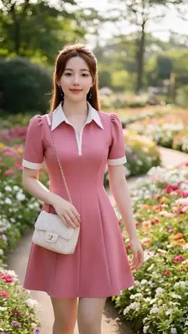 Đầm váy cổ trụ, mặc vừa tôn dáng vừa sang chảnh #xuhuong #damtieuthu #damvaydep 