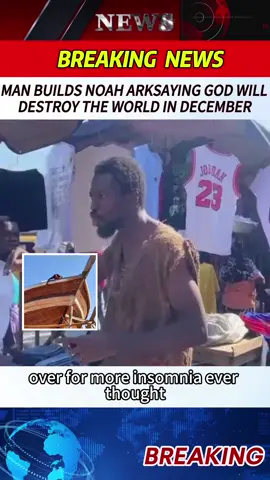 @ebonoah Man builds #noah Ark saying God will destroy the world in December #breakingnews #usa #fyp 