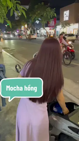 Màu mocha ánh hông màu nhuộm hót mùa tết 2026 #xuhuong #màu_tóc_đẹp #màunhuoojmđẹptết #thủdầumột 