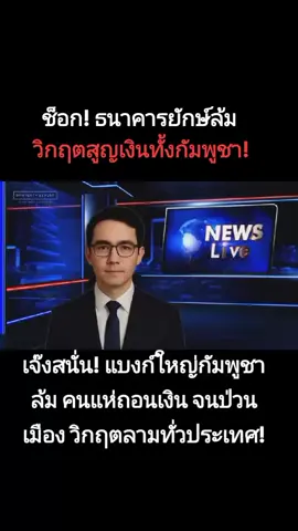 เจ๊งสนั่น! แบงก์ใหญ่กัมพูชาล้ม คนแห่ถอนเงิน จนป่วนเมือง วิกฤตลามทั่วประเทศ!