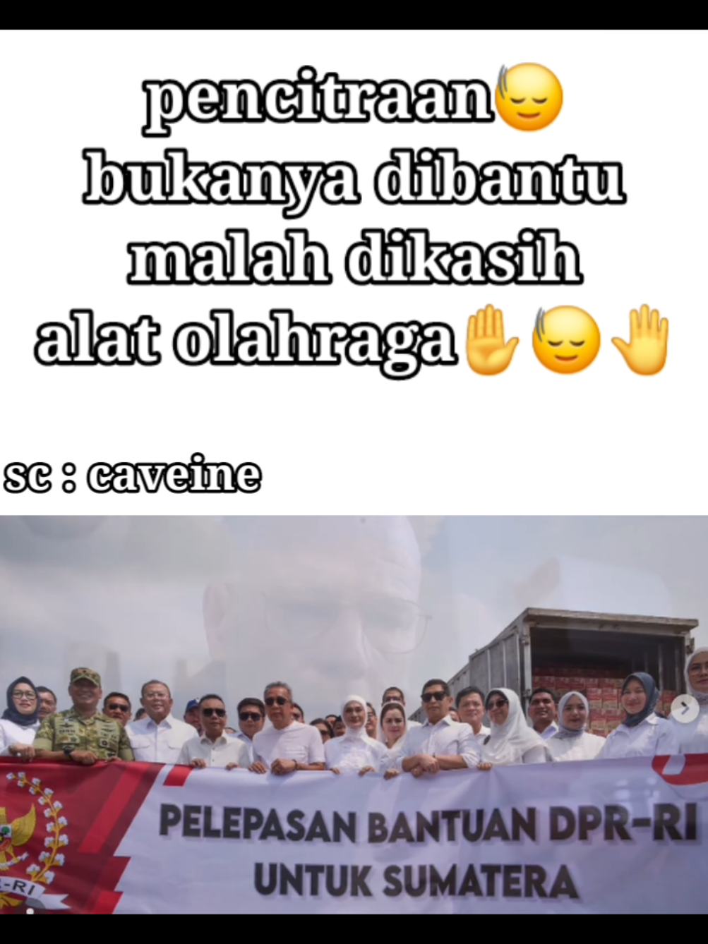 pencitraan bukanya dibantu malah dikasih alat olahraga #meme #caveinesirosting #fyp #fypシ゚viral #foryou 