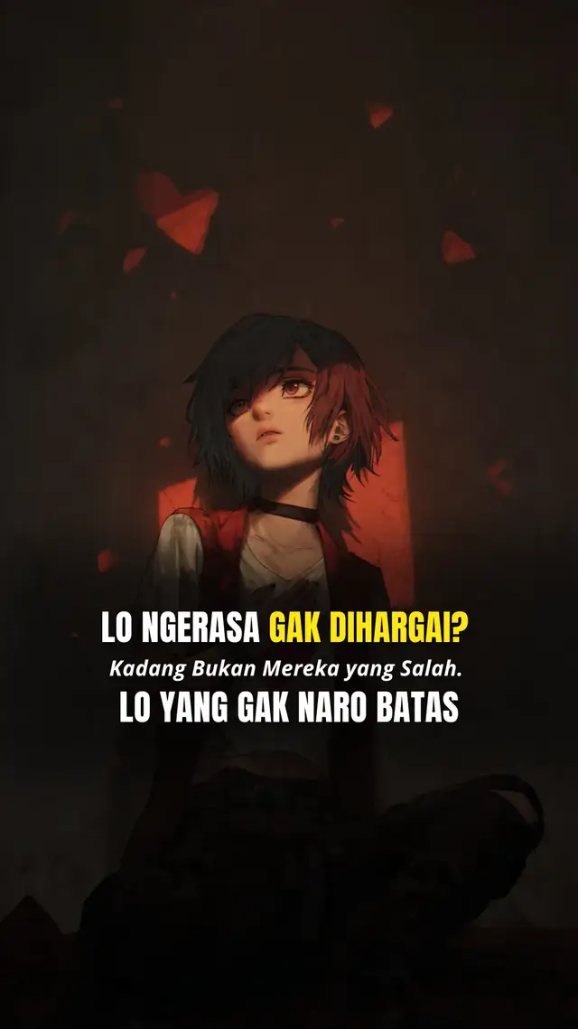 Baik itu bagus, tapi tanpa batas lo cuma jadi pelampiasan orang lain. Belajar bilang “cukup”.   #psikologi #selfworth #boundaries #MentalHealth 