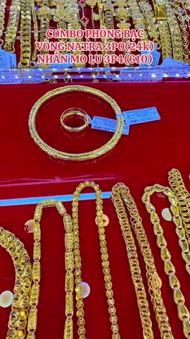 Set 2món phông bạc #vang24k #vang610 