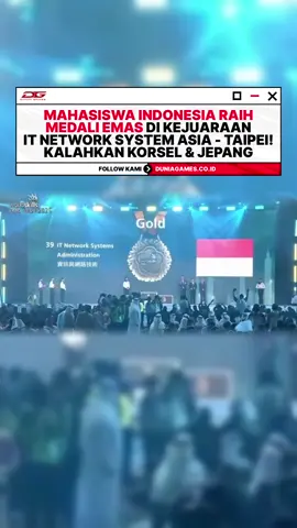 Bangga! 🇮🇩🏆🥇 Mahasiswa Rash Asyari Amyris Thalib sukses sabet medali emas di ajang WorldSkills Asia Taipei 2025 bidang IT Network Systems! 🎉 Ini emas kedua, setelah sebelumnya juga juara di WorldSkills ASEAN 2025 Manila! source via/ UNIKOM #duniagames #WorldSkillsAsia2025 #ITNetworkSystems #Indonesia #RashAmyris  