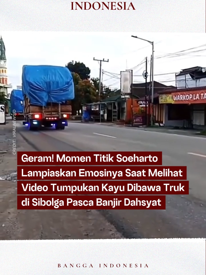 Momen #TitiekSoeharto lampiaskan kesedihan dan emosinya saat melihat truk besar di #Sibolga yang membawa kayu padahal di lokasi itu baru saja terjadi banjir  bandang. 😰