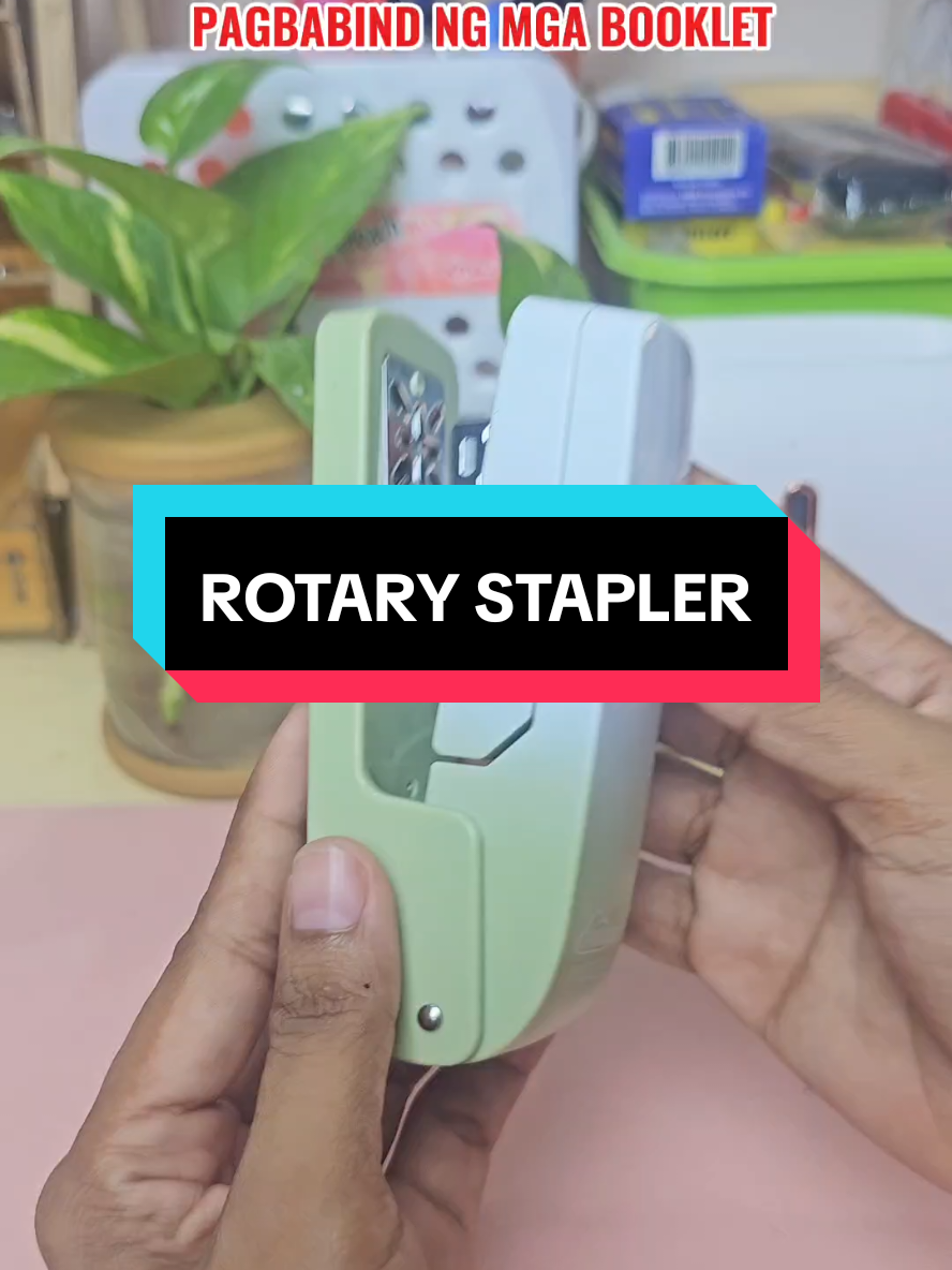Hindi ka na mahihirapang magbind ng mga piniprint mo in a booklet style dahil sa rotary Stapler na 'to! #stapler#rotarystapler#360degreestapler 