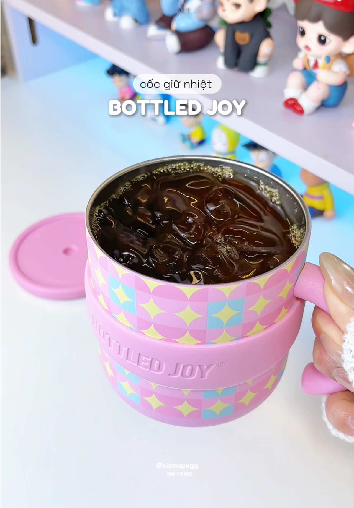 cốc giữ nhiệt xinh iu nè mấy bà ơi ☕️ #cocgiunhiet #bottledjoy #cocgiunhietxinh #muataitiktok #review 