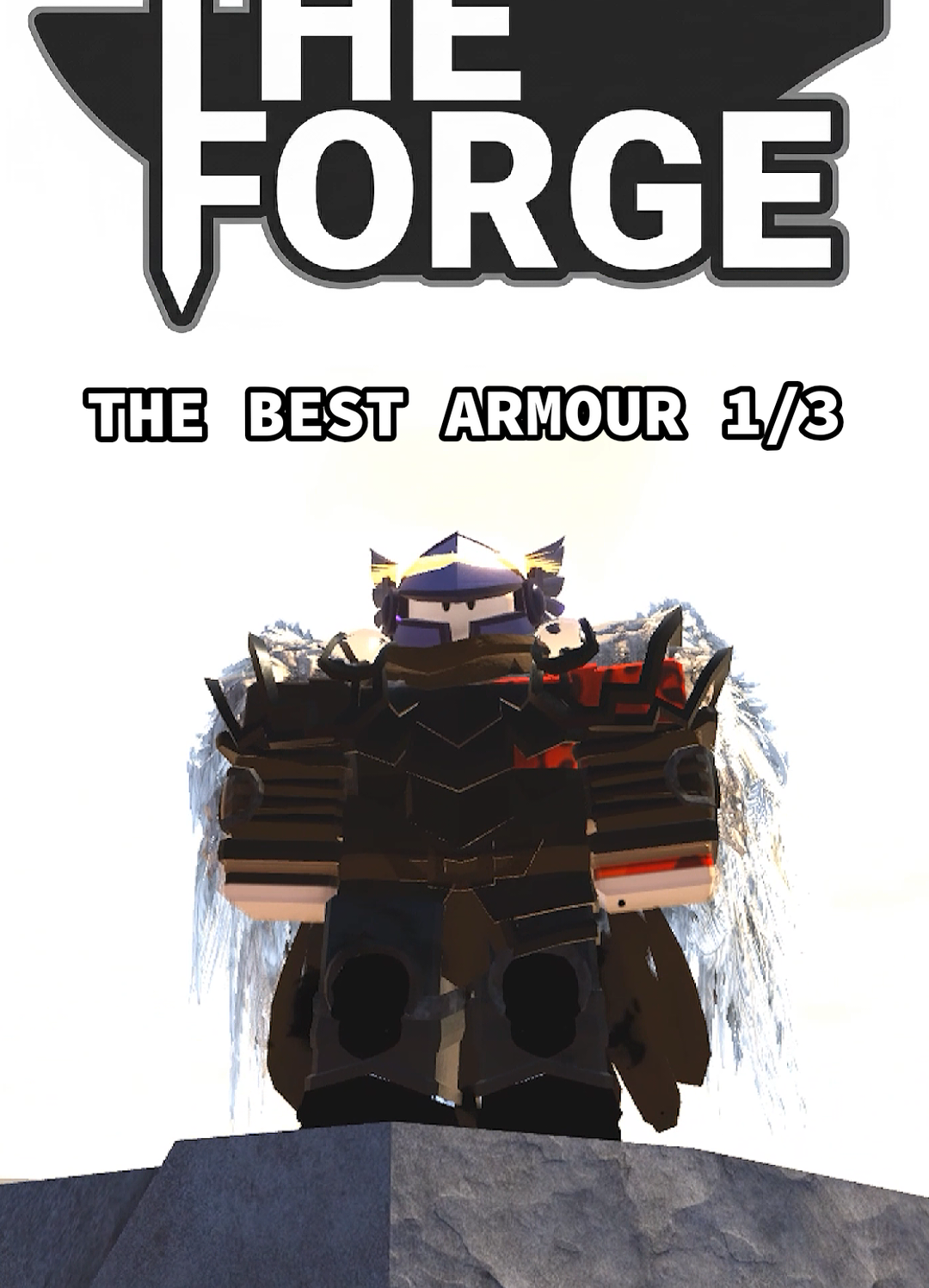 The first darkryte armour i've crafted #robloxfyp #theforge #fyp 