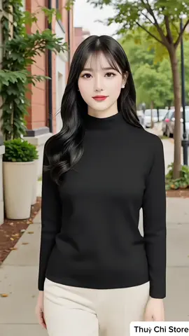 Combo 3 Áo Cổ Lọ Ủ Kem Nữ Thun Dài Tay. #aogiunhiet #thoitrangnu #xuhuong #viral #thinhhanh 