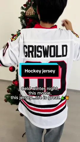 The perfect gift for your favorite guy.🎄🎁#tiktokshopholidayhaul #jersey #fyp #sportsfashion #hockeyjersey #movie #christmasgift #christmasgiftideas #christmasvacation #christmascountdown #clarkgriswold #00 