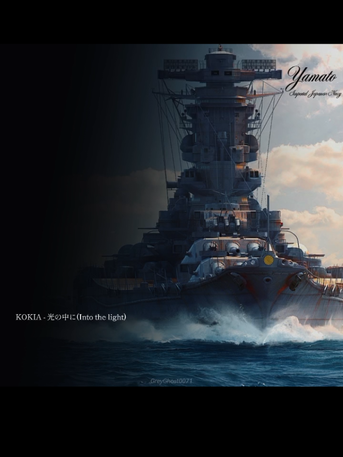 Buat yang nanya judul lagu..🎶🎵 Judulnya Into the light by Kokia #fyp #yamato #warship #warthunder #liriklagu 