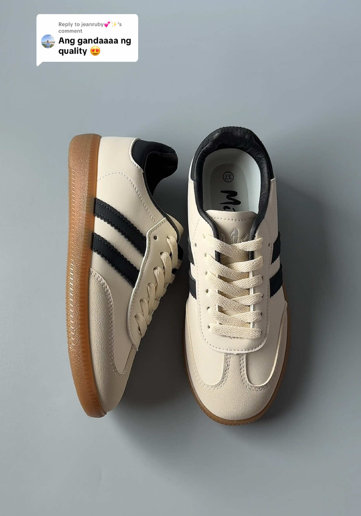 Replying to @jeanruby💕✨ what you see is what you get,solid ang quality nito!! #shoes #samba #miashoes #sapatos #shoesrecommendation 