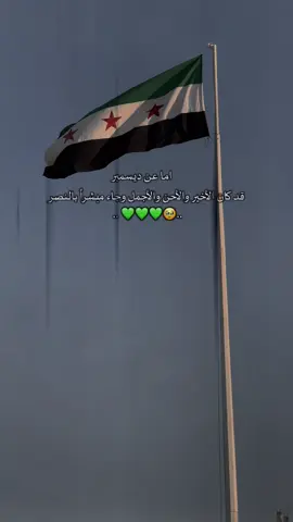 #CapCut  ذكرة اسقاط طاغية ونظام لاسد لمجرم لتولد سوريا من جديد عاشت سوريا حرة ابيا 💚🇸🇾 #سوريا🇸🇾 #ذكرة_ثورة #حرية_للأبد 