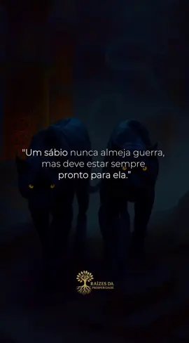 Um sábio não busca a guerra… mas aprende a nunca ser pego despreparado. ⚔️ Na vida, quem entende seu valor não reage por impulso — reage com estratégia. 🧠 E você? Qual foi a “batalha” que te ensinou a ficar mais forte em silêncio? Comenta aqui. 💬🔥 palavras-chave: inteligência emocional, força interior, preparo mental, maturidade pessoal.    #EvoluçãoConstante #AltaPerformance #Disciplina #MotivaçãoDiária #MindsetForte 