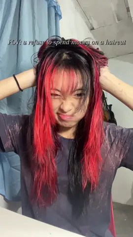 Replying to @Mamamoverii diy wolfcut ang atake lagi 