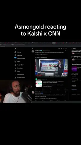 Asmongold‘s opinion on Kalshi x CNN calab 
