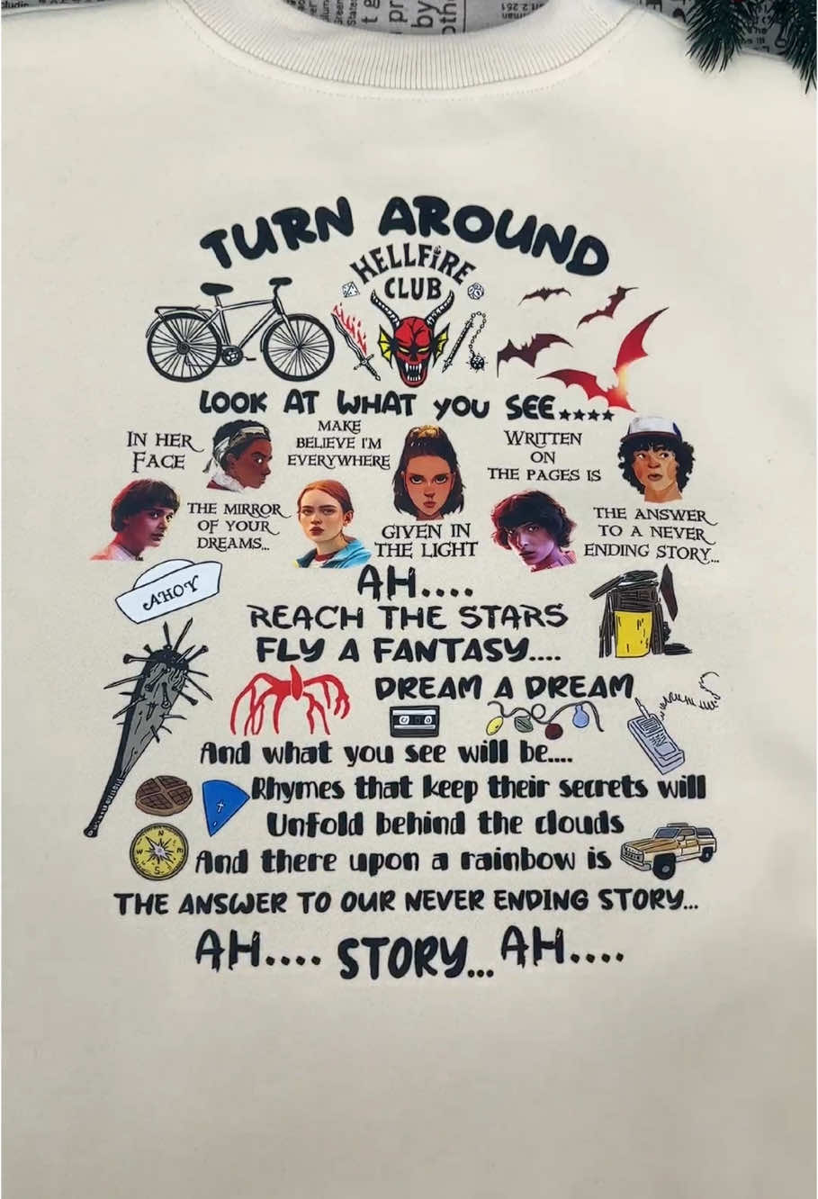 No way this Never Ending Story shirt is THIS good… ST fans, you need it 😭💖 #neverendingstory #strangerthings5 #strangerthingsseason5 #strangerthings #strangerthingsedit 