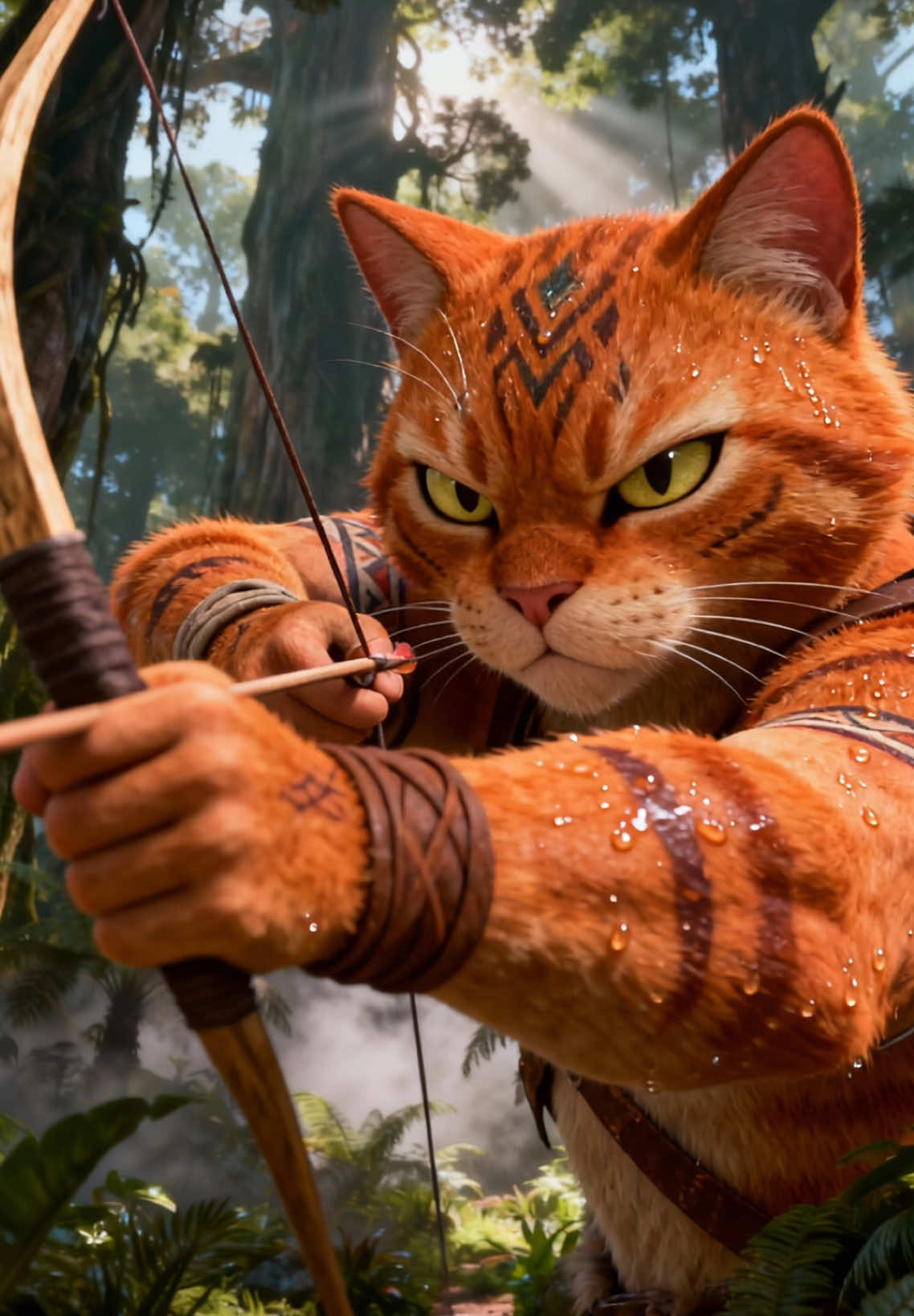 Kitten just want to live with peace #aicatstory #aicat #catai #catsoftiktok #orangecats 