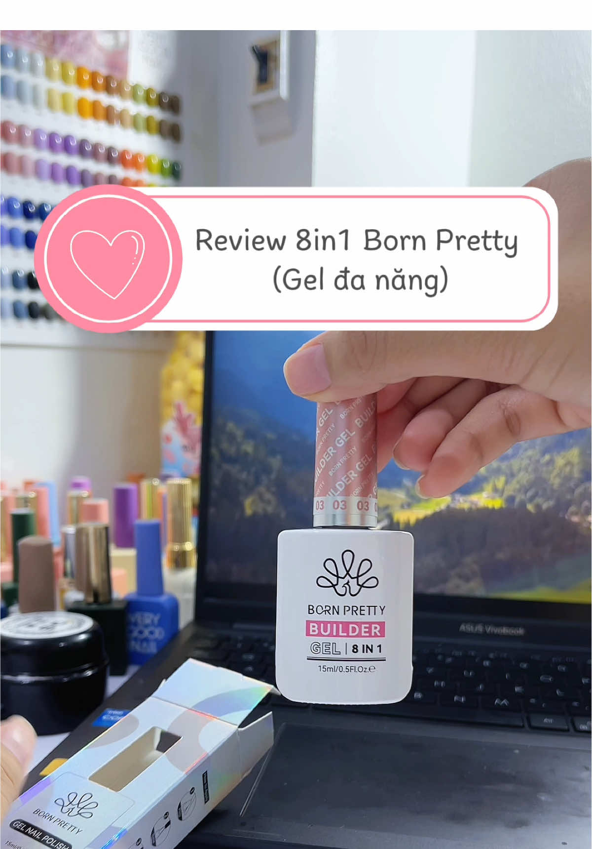 gel đa năng 8in1 born pretty bản nâng cấp của 6in1 #8in1bornpretty #geldanang8in1