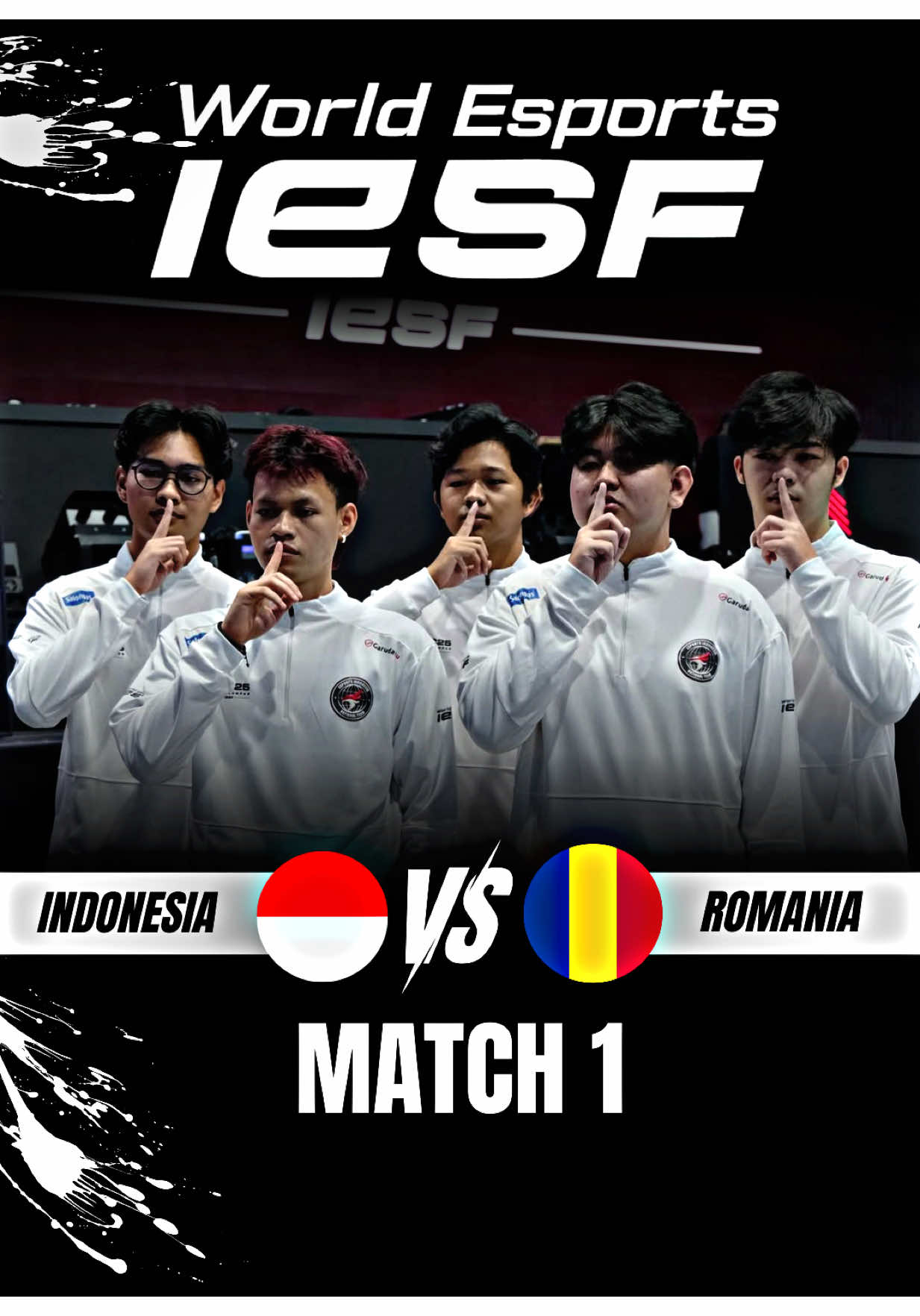 Highlights • INDONESIA 🇮🇩 VS 🇷🇴ROMANIA  - GAME 1 || IESF 2025 #iesf2025 #MLBBXSpongeBob #MLBBFriendFest #MLBB #fyp 