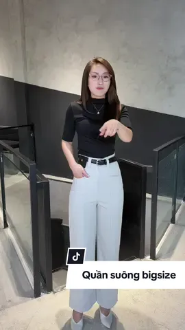 Quần suông bigsize #thoitrangnu #quansuong #quanbigsize 