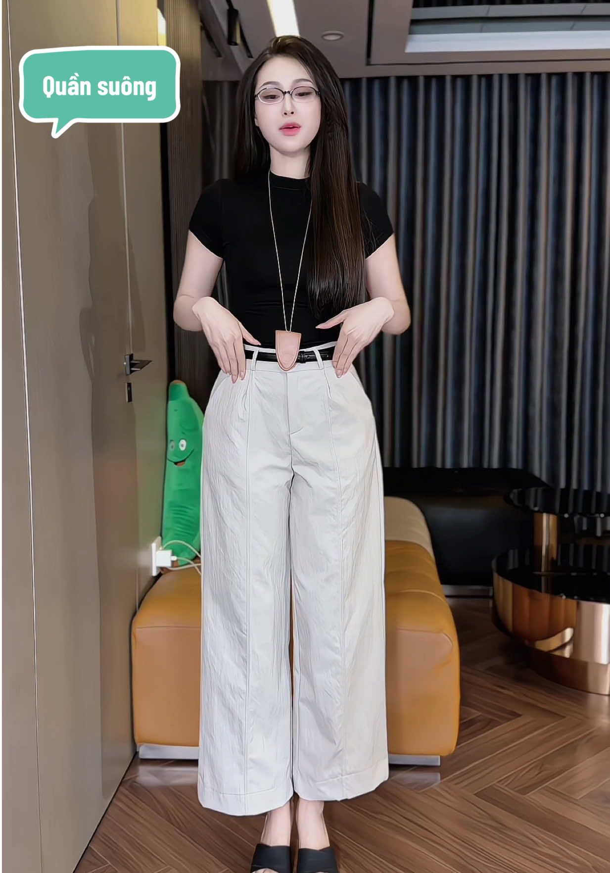 Quần dáng suông #thoitrangnu #xuhuong #viral #quansuong #quankaki 