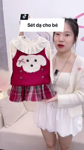 Sét dạ 3 chi tiết xinh yêu cho bé #setdachobe #setxinhchobe #setnoel #quanaotreem #xuhuongtiktok 