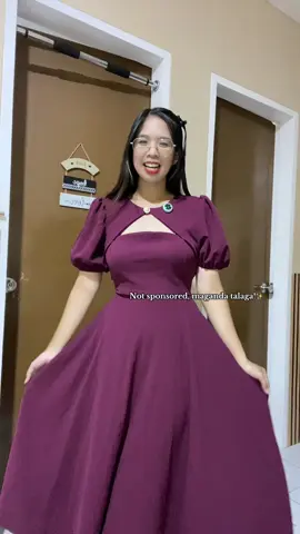 Sa sobrang ganda, puro ‘sobrang ganda’ lang din nasabi ko 😂💖  I am wearing M-L size, lagi naman ako medium kaso ito medyo malaki. 5’4 height ko, below the knee ang haba & color maroon ‘to ✨ Ganda talaga ng BSD dress, not sponsored ‘to 💖 #churchdress #churchootd 