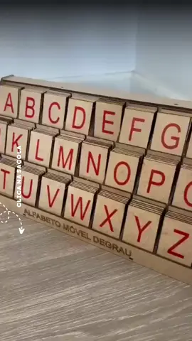 Brinquedo Educativo Para Crianças Alfabeto Móvel Degrau 130 Peças Montessoriano #brinquedoeducativo #alfabetomovel #montessoriano #brinquedopedagogico #aprendizageminfantil