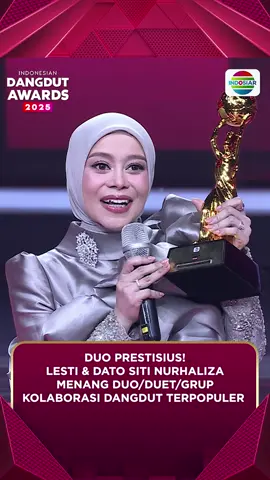 Wahh! Selamat untuk Lesti & Dato Siti Nurhaliza memenangkan kategori Duo/Duet/Grup Kolaborasi Dangdut Terpopuler di Indonesian Dangdut Awards 2025✨ . . #IDA2025 #Indosiar 