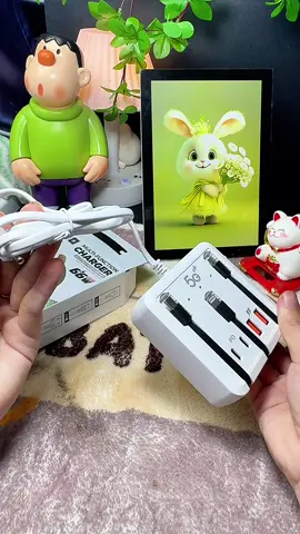 ổ sạc nhanh đa năng Bộ Sạc Nhanh 7in1 PD66W 2 cổng USB+2 công typeC +3 cáp sạc ngắt tự động, sạc nhanh đa năng cho điện thoai máy tính bảng#oxacdanang #huongtichcuc74 #huongchiase74 