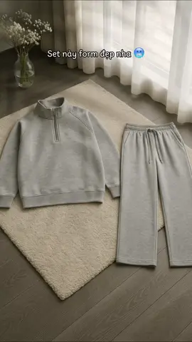 ( DEAL MỞ BÁN ) Bộ Nỉ Nam Nữ Half #setbo #xuhuong 