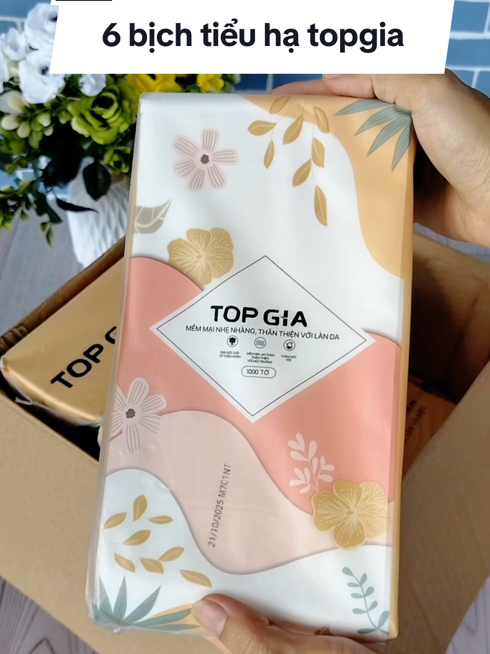 Thùng 6 bịch giấy tiểu hạ topgia #nhadaily90 #khangiay #khangiayruttreotuong #khangiaytopgia #topgia @Nha Daily @Nha Daily @Nha Daily 