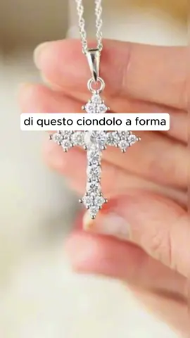 collana a croce#brillante #tiktokshop #incontro #orecchini #natale 