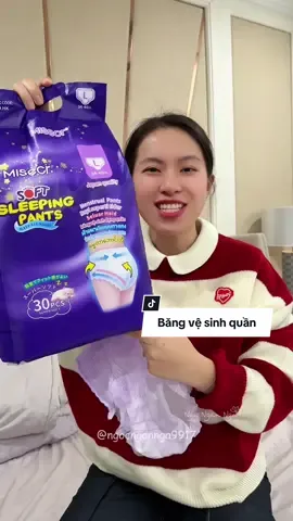 Băng vệ sinh dạng quần thoáng khí không lo bị bí #bangvesinhwuan#bangquanvesinh#quanbangvesinh#ngocngannga #nnnbangvesinhquan