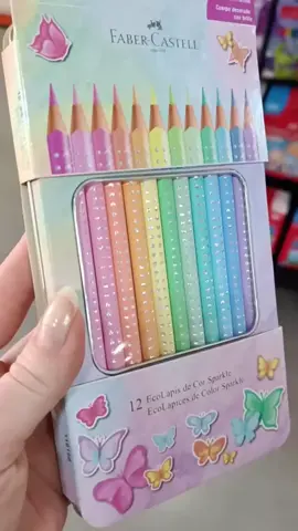 Lápis de cor tons pastéis #lapisdecor #materialescolar #infantil #escolar #achadinhosdashopee 