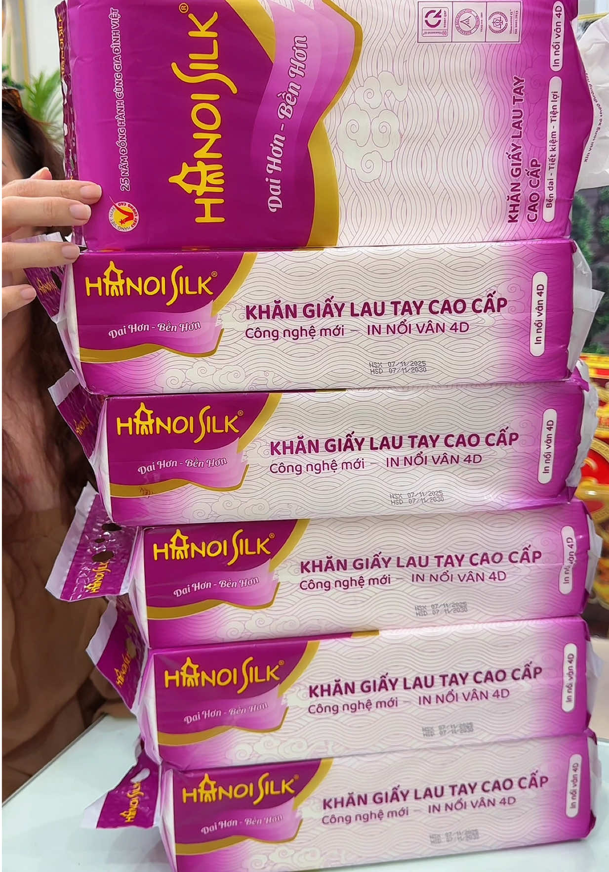 Thùng 6 Bịch Giấy Rút Treo Tường Hanoisilk cao cấp #xuhuong #giayruttreotuong #hanoisilk #huyenhomhinh365 