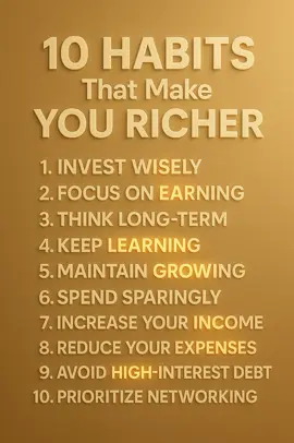 10 HABITS That Make YOU RICHER