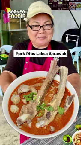 Pork Ribs Laksa Sarawak Hidden Gem 📍 Dapur IndaiBoy’z Taman Tunku Merbau Furniture Area, Miri, Sarawak 🕖 7am-3pm*Sunday closed 👉🏻 Non Halal #borneofoodie #mirifoodie #sarawak #Foodie #foodinmiri  