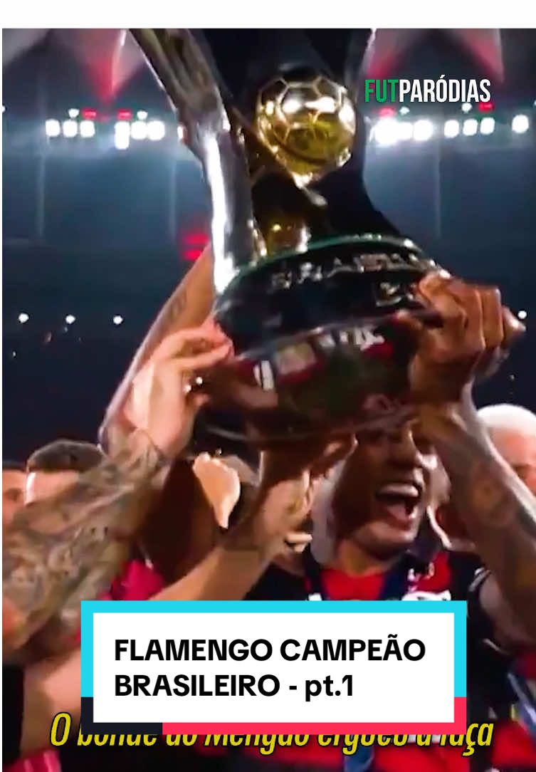 O Flamengo é campeão do Brasileirão! 🏆🔴⚫️ #flamengo #tiktokesportes #brasileirao 