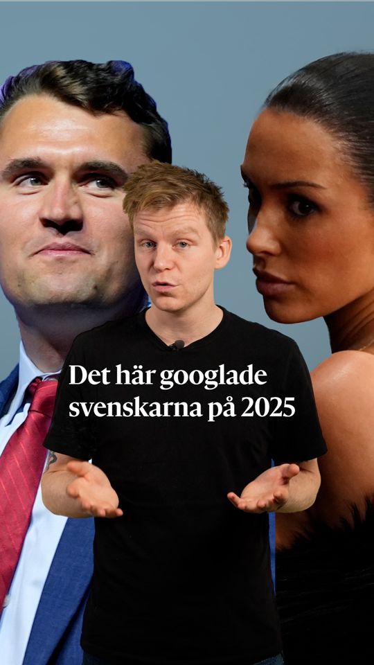 Snart har ännu ett år passerat, vilket således ska summeras – däribland i den obligatoriska ”så har vi googlat under året”-formen. Och inte helt oväntat är det stora nyhetshändelser, sportmästerskap och virala fenomen som mest har präglat vad vi vill ta reda på mer om. 2025 var den mest trendande sökningen Charlie Kirk, den amerikanske högerdebattören som sköts ihjäl under ett tal den 10 september. Därefter följer seriemördaren Ed Gain, som Netflix gjorde en dramaserie om. Många sökte också på Ozzy Osbourne, den brittiske rocklegendaren som avled i somras. Text: TT