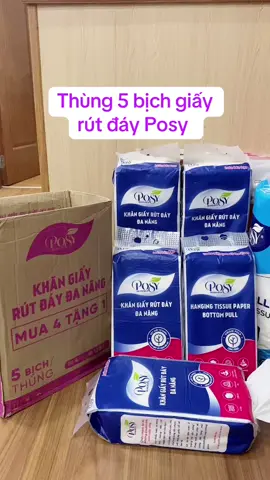 Thùng 5 bịch giấy rút đáy Posy #xuhuongtiktok #posy #giayrut 