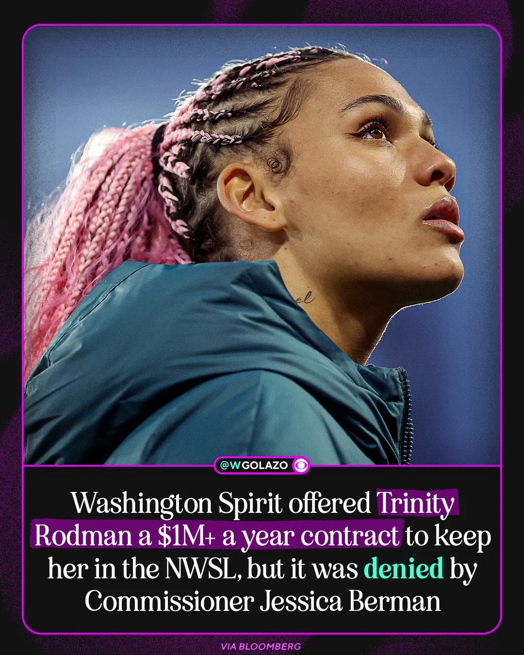 The latest on her free agency negotiations with the Washington Spirit and the NWSL via Bloomberg ✍️