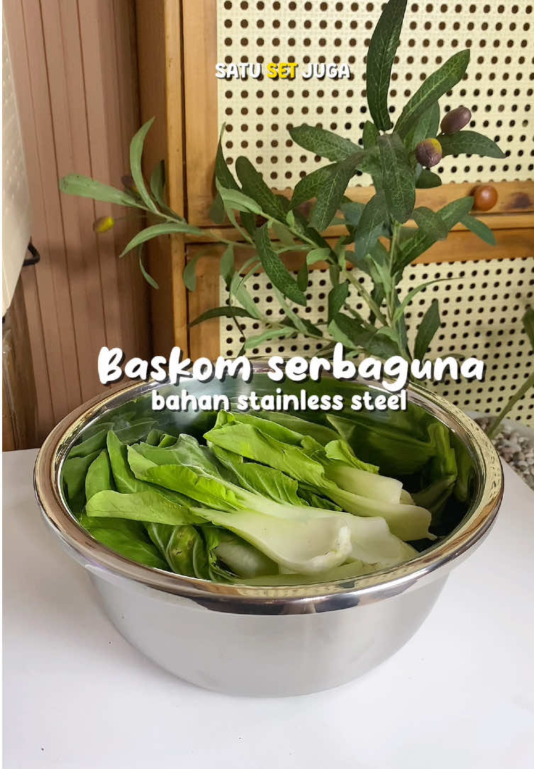 Pasti kepake bgt dirumah  #baskomstainless #baskomstainlesssteel #baskomcucisayur #baskomserbaguna 