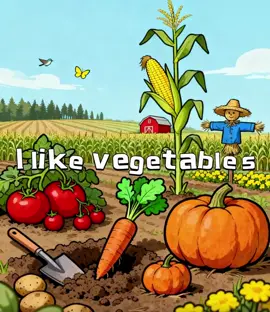 I like vegetables. What is your favorite vegetable?             #hoctienganhcungmsan #tuvungtienganh #dayhocsangtao #creatorsearchinsights #sharetobeshared 