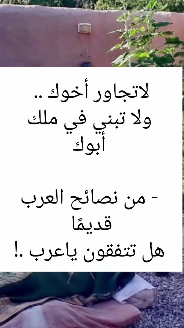 #قالت #العرب #نصائح #الاولين #اخوك 